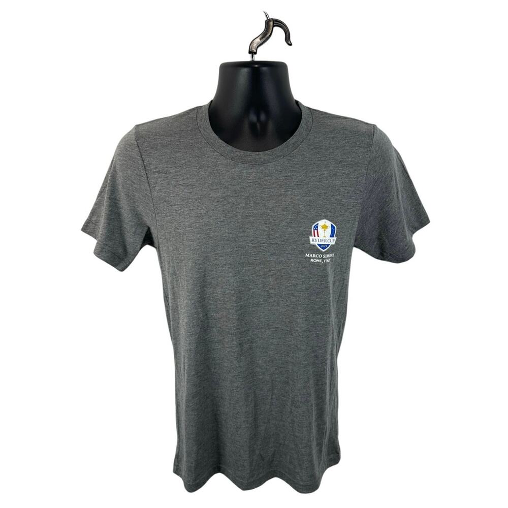 Ryder Cup 2023 Graphic Tee NEW Size Small Grey Marco Simone Rome, Italy